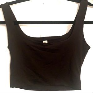 Hey babe size medium crop black tank